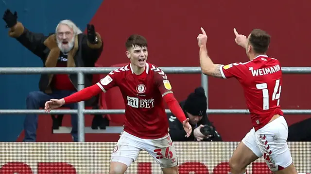 Bristol City celebrate