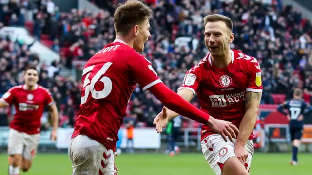 Bristol City celebrate