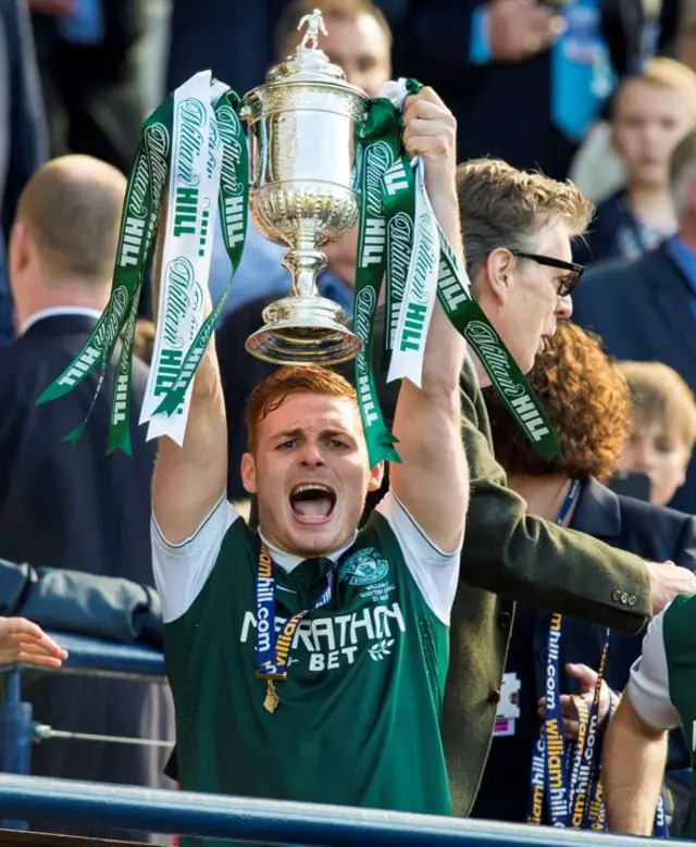 Fraser Fyvie was a Scottish Cup hero for Hibs in 2016