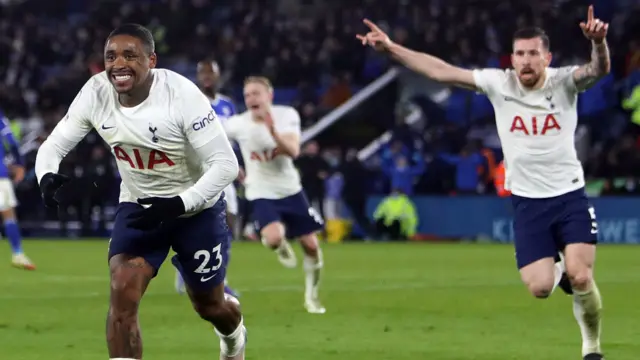 Steven Bergwijn celebrates