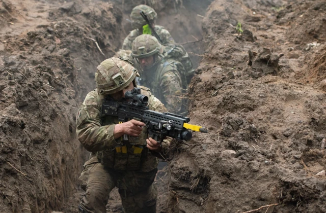 Soldiers during military drills in Estonia. Photo: May 2021