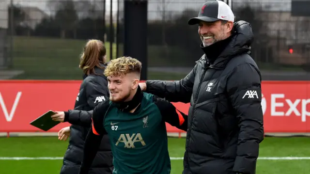 Harvey Elliott & Jurgen Klopp