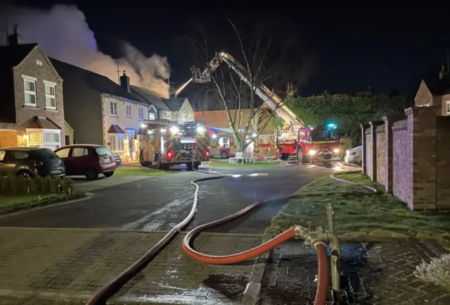 Fire in North Duffield