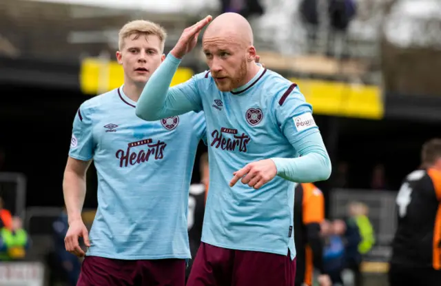 Hearts' Liam Boyce celebrates