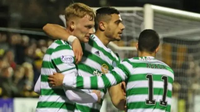 Celtic scored twice in the first half but could not add to their tally