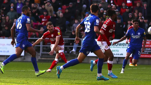 Chris Martin equalised for Bristol City