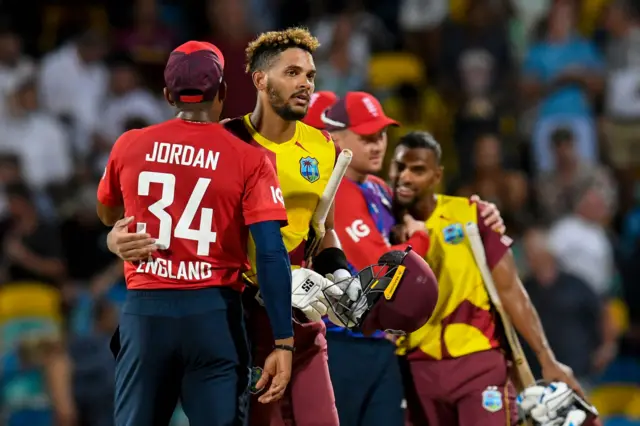 West Indies v England, first T20