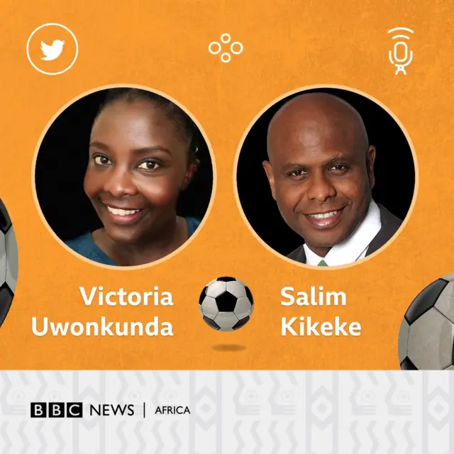 A composite image of Victoria Uwonkunda and Salim Kikeke.