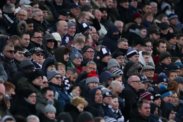 Albion fans at The Hawthorns