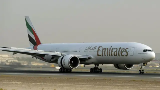 An Emirates plane