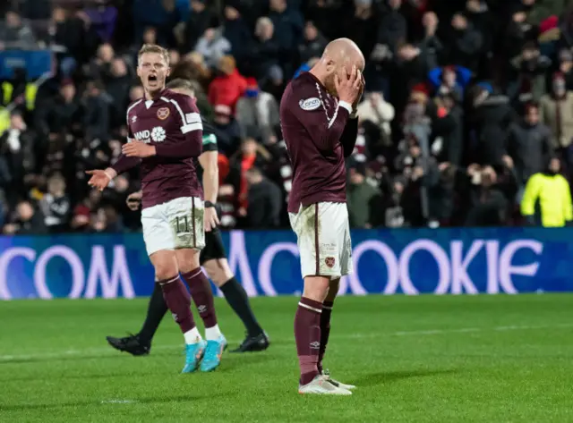 Liam Boyce missed a penalty after reducing the deficit with a goal that looked clearly offside