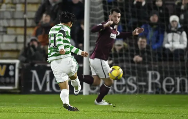 Hatate goal v Hearts