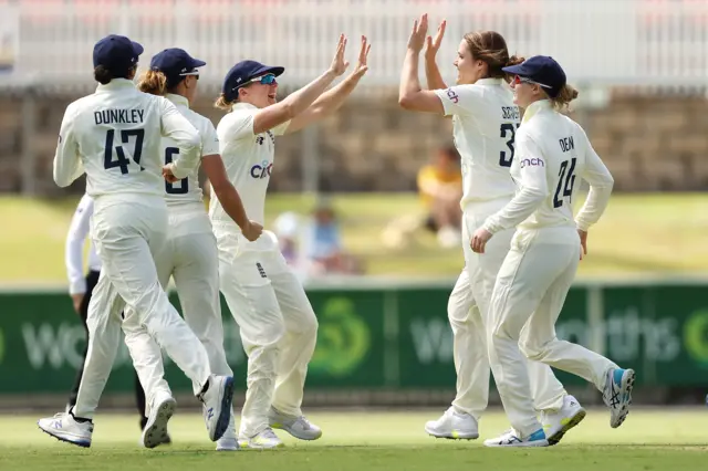 Nat Sciver celebrates