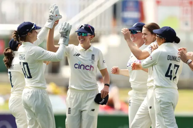 England celebrate