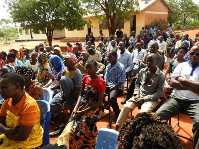 An audience at the school in Dodoma visited by Anthony Mtaka - Friday 28 January 2022