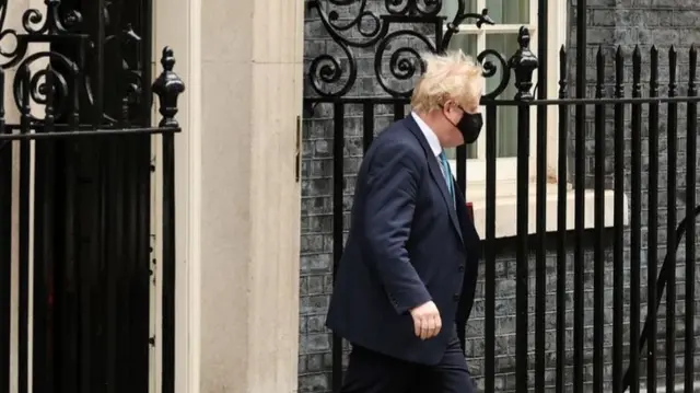 Boris Johnson in Downing Street