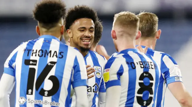 Huddersfield celebrate