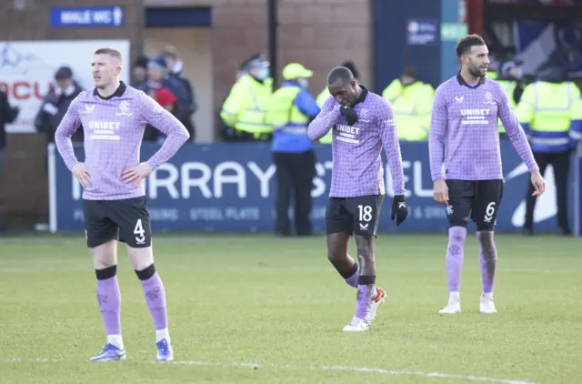 Rangers players v Ross County