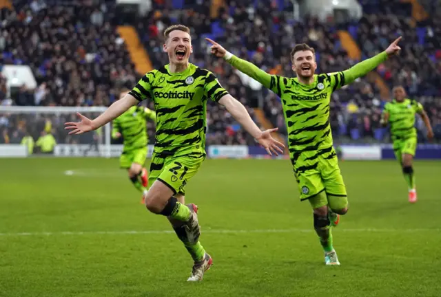 Forest Green celebrate