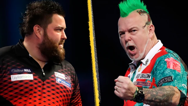 Michael Smith and Peter Wright face off in the PDC World Darts Championship final.