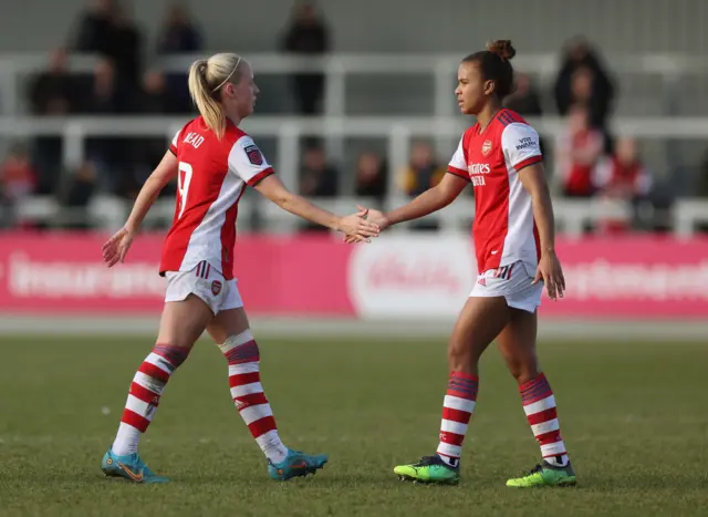 Beth Mead and Nikita Parris