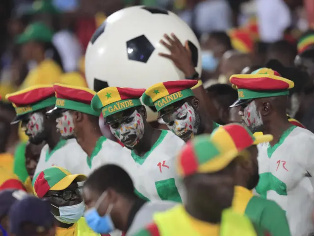 Senegal fans at the Africa Cup of Nations