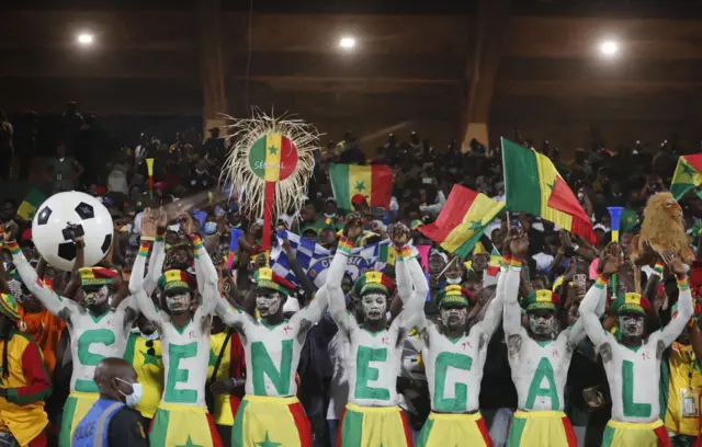 Senegal fans at the Africa Cup of Nations