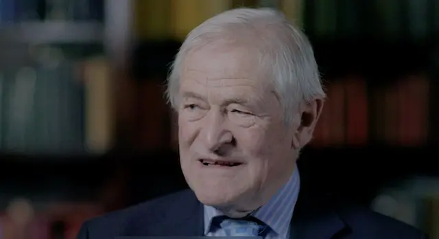 Lord Turnbull being interviewed for BBC Panorama