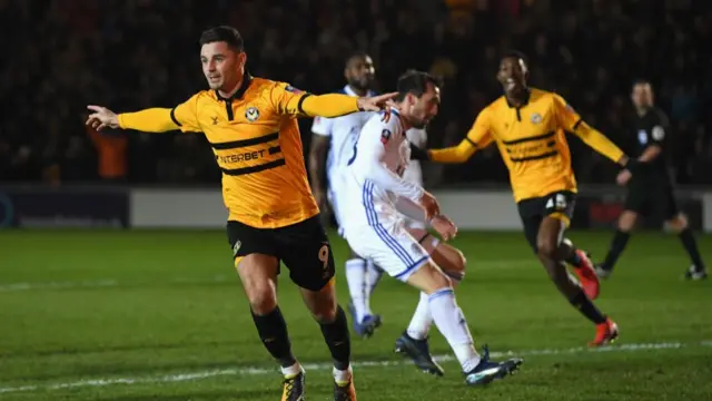 Newport beat Leicester in 2019