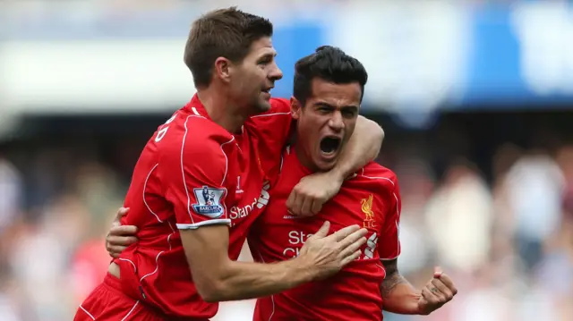 Steven Gerrard and Philippe Coutinho