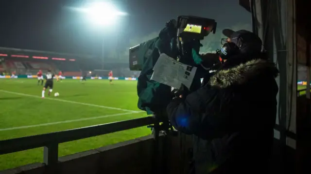 Live broadcast of an FA Cup match