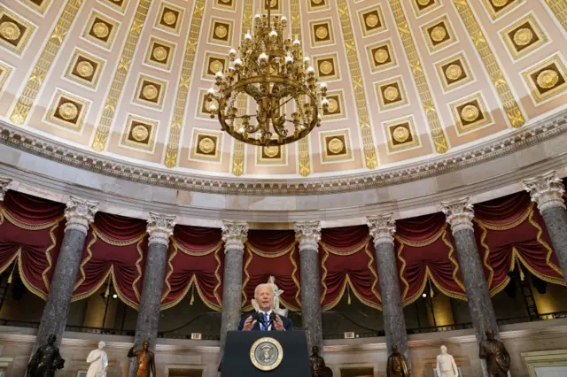 President Joe Biden delivers a speech