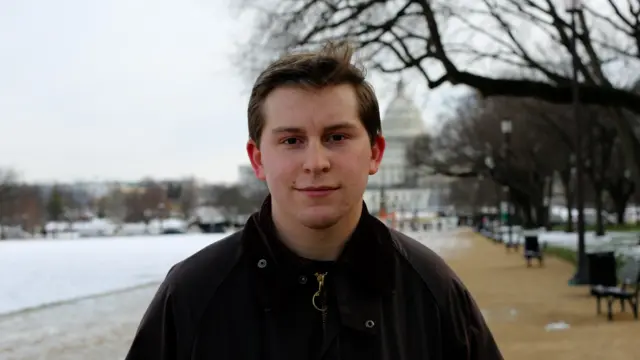 DC visitor Maxwell Romeyn, from Darien, Connecticut