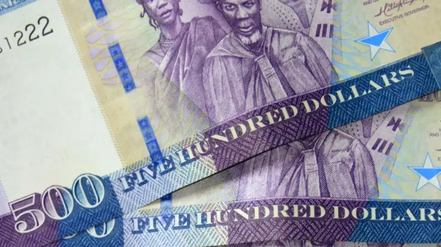 Liberia dollar notes