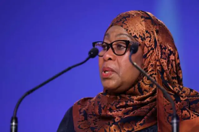 Tanzanian President Samia Suluhu Hassan