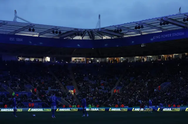 Lights off at King Power Stadium