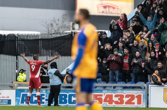 Middlesbrough's Uche Ikpeazu celebrates scoring his side's first goal