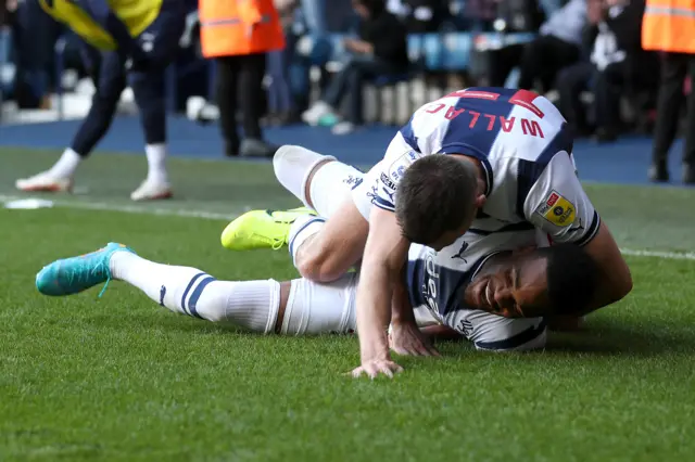 West Brom celebrate