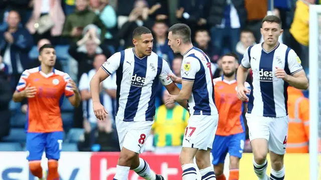 Jake Livermore celebrates his goal for West Brom