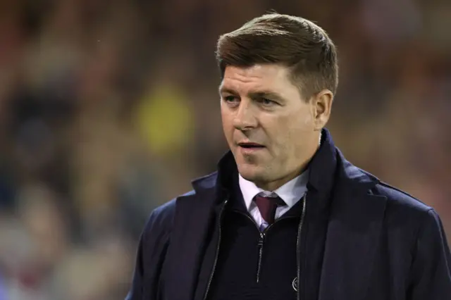 Aston Villa manager Steve Gerrard