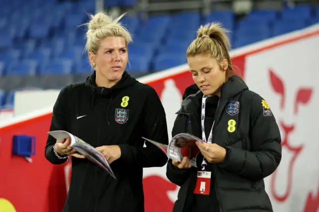 Millie Bright and Rachel Daly