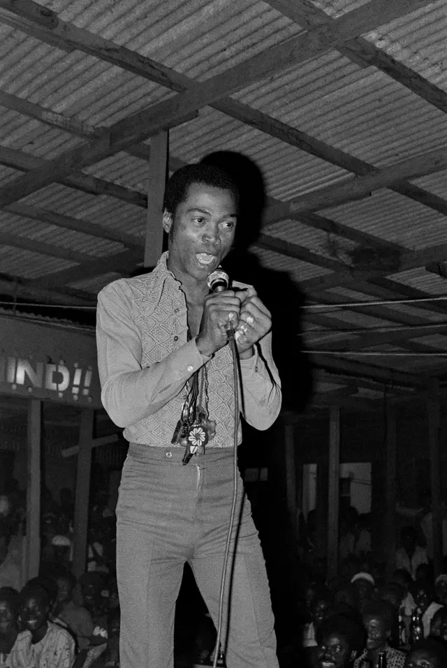 Fela Kuti at the Afrika Shrine in Lagos