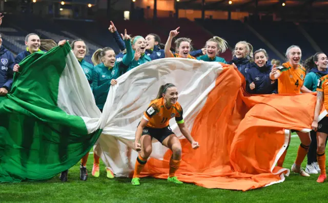 Ireland celebrate