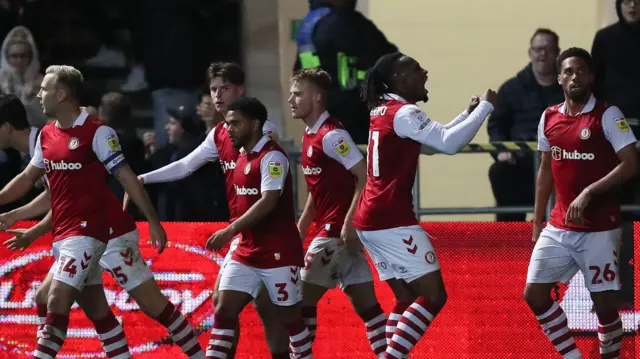 Bristol City celebrate