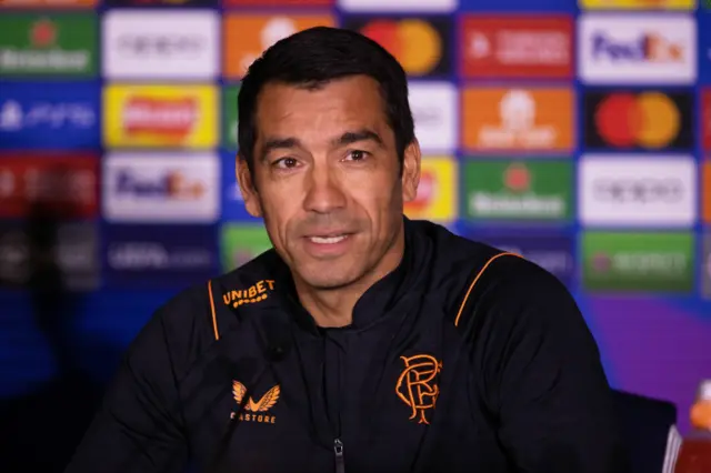 Rangers manager Giovanni Van Bronckhorst