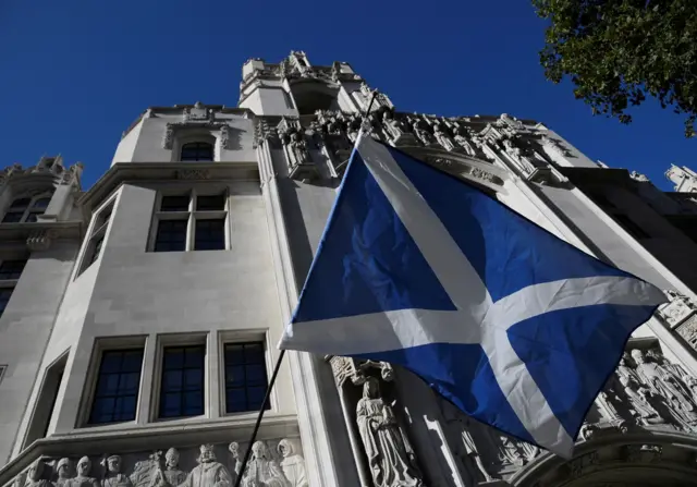 scottish flag outside supreme court