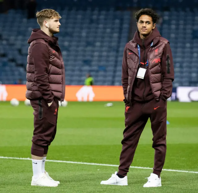 Fabio Carvalho and Harvey Elliott start for Liverpool at Ibrox