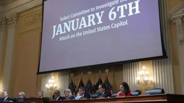 Vice Chair and Republican Representative Liz Cheney of Wyoming speaks during a hearing of the House Select Committee to Investigate the January 6th Attack on the US Capitol