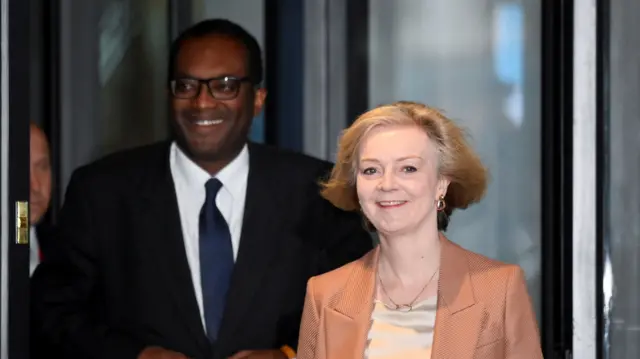 British Prime Minister Liz Truss and Chancellor of the Exchequer Kwasi Kwarteng