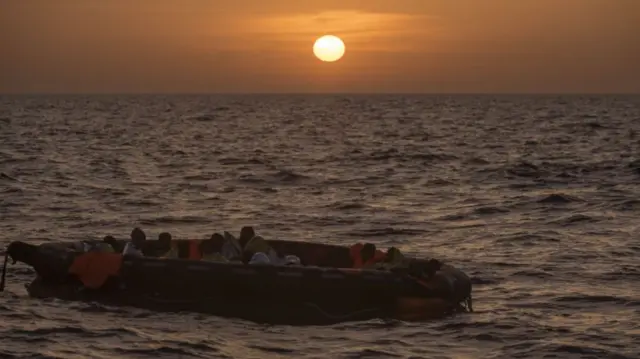 Rescue operation underway for migrants in Malta SAR Zone, on May 24, 2022.